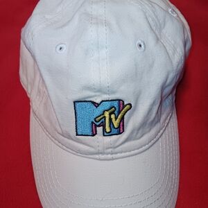 MTV Cream Cap with Colorful Logo